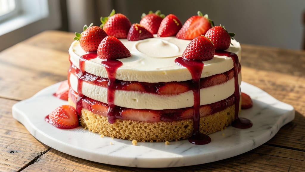Amazing Strawberry Cake Recipe: Ultra-Moist Layers with Bursting Berries