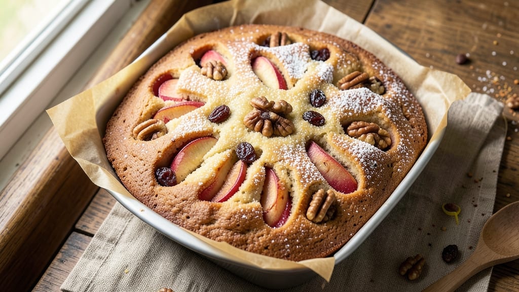 Apple Cake With Walnuts And Raisins Recipe: Warm Spice and Nutty Crunch in Every Slice