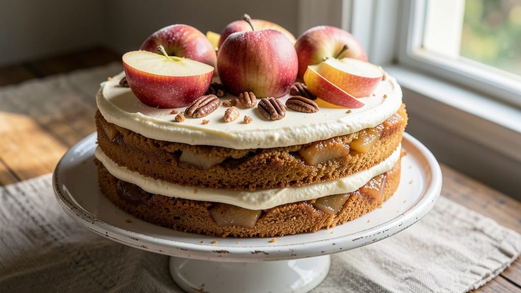 Apple Cake Recipe With Apples: Spiced Apple Streusel Crown Over Moist Layers