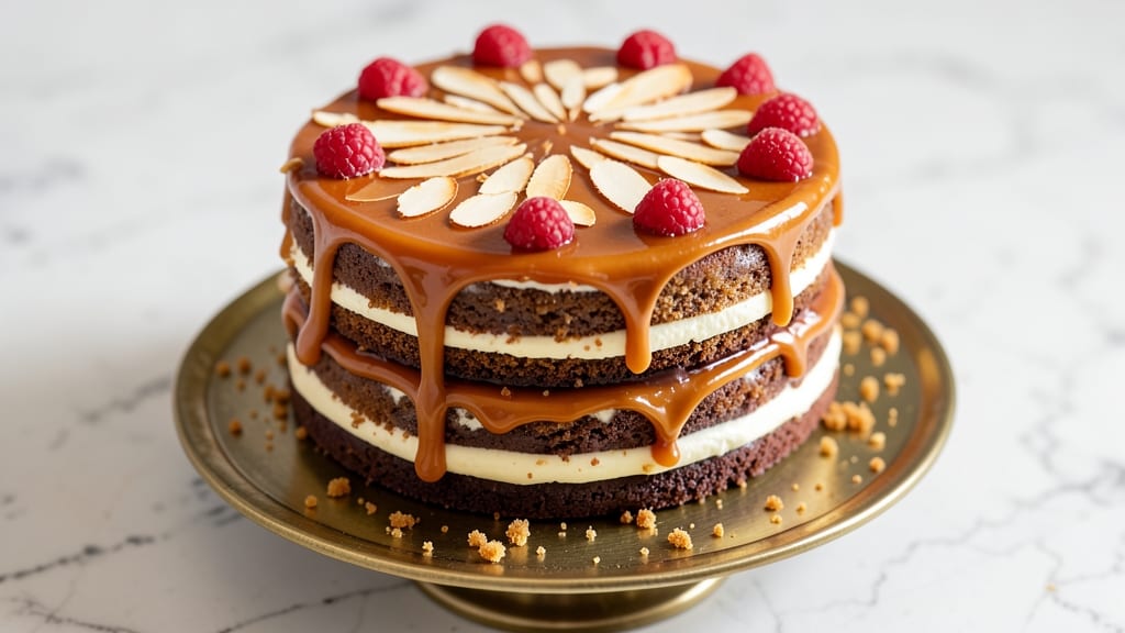 Amaretto Cream Cake Recipe: Nutty Liqueur Swirls in Moist Layers